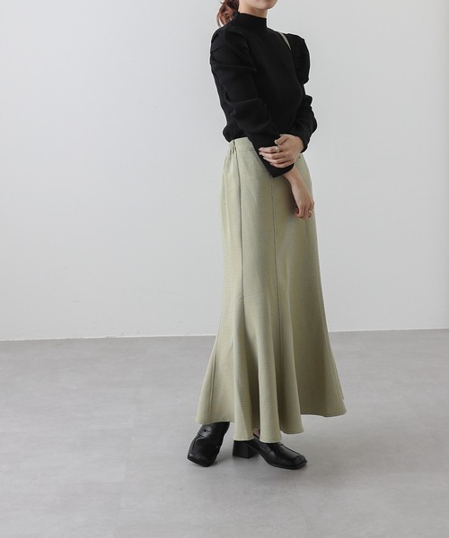 COLONY 2139（コロニートゥーワンスリーナイン）の「パワショルリブハイネックニットプルオーバー（ニット/セーター・レディース・ブラック/オフホワイト・FREE）」の19枚目の写真