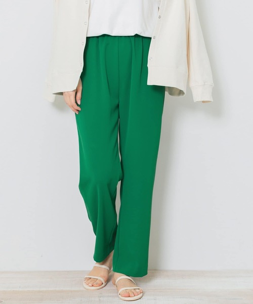 URBAN RESEARCH Sonny Label(アーバンリサーチサニーレーベル)の「カラーイージーストレートパンツ(その他パンツ・レディース・ブラック/グリーン/アイボリー・FREE)」の3枚目の写真