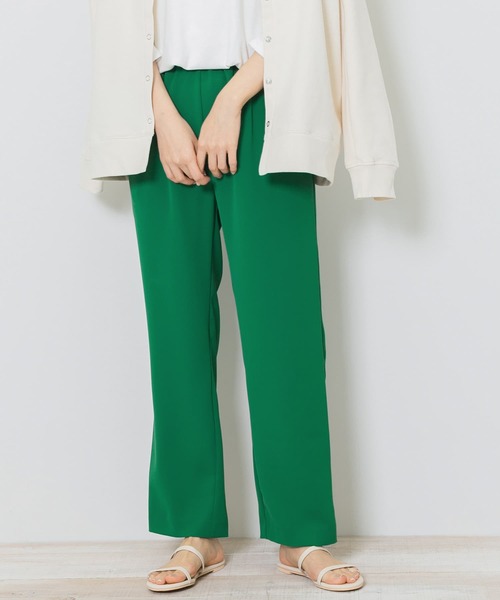URBAN RESEARCH Sonny Label(アーバンリサーチサニーレーベル)の「カラーイージーストレートパンツ(その他パンツ・レディース・ブラック/グリーン/アイボリー・FREE)」の4枚目の写真