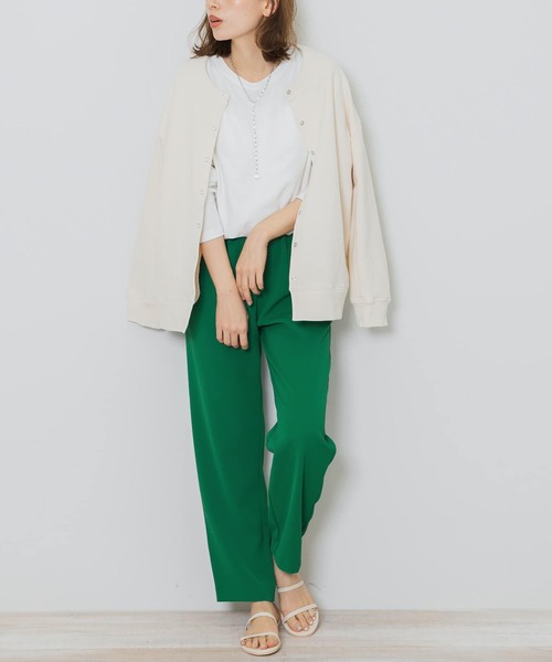 URBAN RESEARCH Sonny Label(アーバンリサーチサニーレーベル)の「カラーイージーストレートパンツ(その他パンツ・レディース・ブラック/グリーン/アイボリー・FREE)」の7枚目の写真