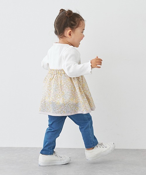 petit main(プティマイン)の「【リンク】レースアップデニム(デニムパンツ・キッズ・ブラック/アイボリー/ブルー・130cm/90cm/120cm/80cm/100cm/110cm)」の7枚目の写真