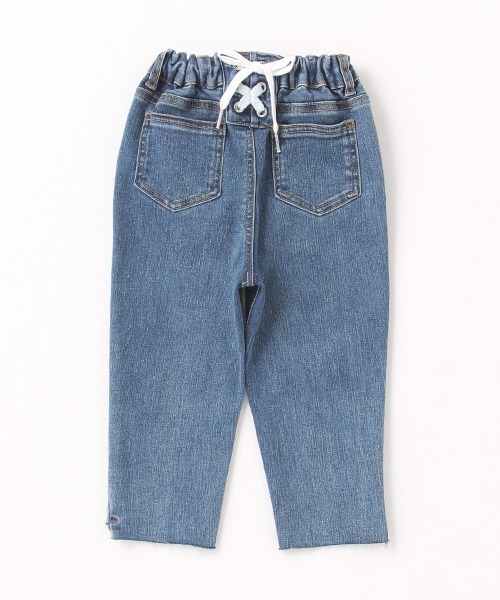 petit main(プティマイン)の「【リンク】レースアップデニム(デニムパンツ・キッズ・ブラック/アイボリー/ブルー・130cm/90cm/120cm/80cm/100cm/110cm)」の10枚目の写真