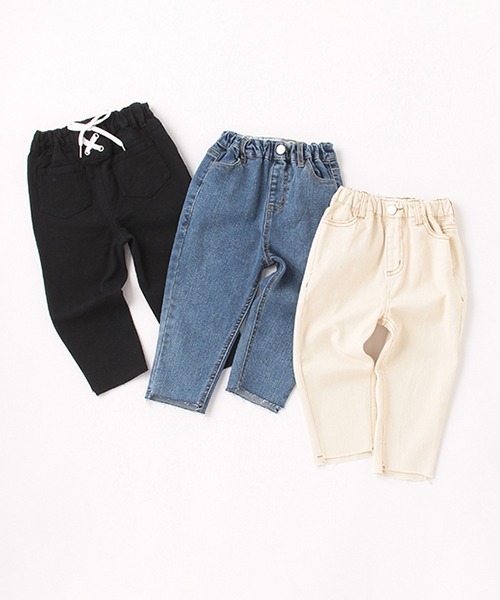 petit main(プティマイン)の「【リンク】レースアップデニム(デニムパンツ・キッズ・ブラック/アイボリー/ブルー・130cm/90cm/120cm/80cm/100cm/110cm)」の18枚目の写真