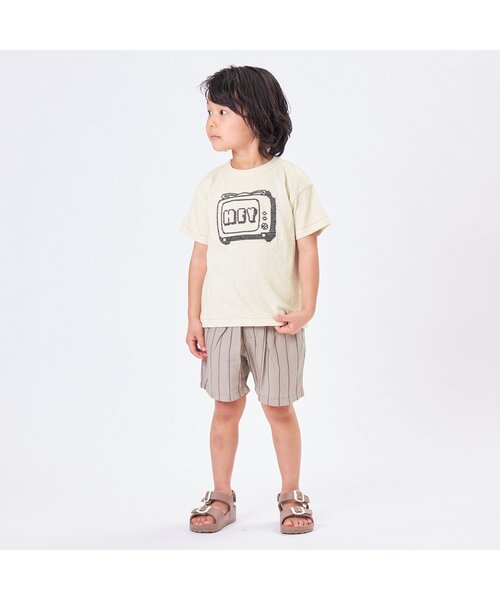 F.O.KIDS(エフオーキッズ)の「BIGロゴ刺繍Tシャツ(Tシャツ/カットソー・キッズ・マスタード/グレー/ネイビー/キナリ・110/90/120/140/130/80/100/95)」の6枚目の写真