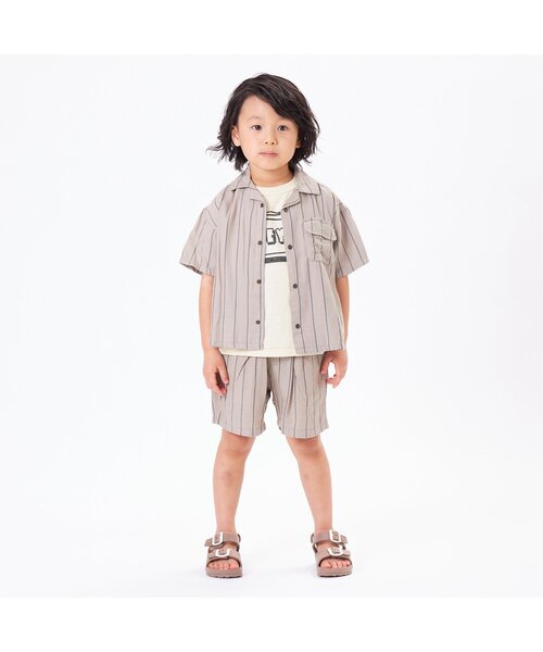 F.O.KIDS(エフオーキッズ)の「BIGロゴ刺繍Tシャツ(Tシャツ/カットソー・キッズ・マスタード/グレー/ネイビー/キナリ・110/90/120/140/130/80/100/95)」の8枚目の写真