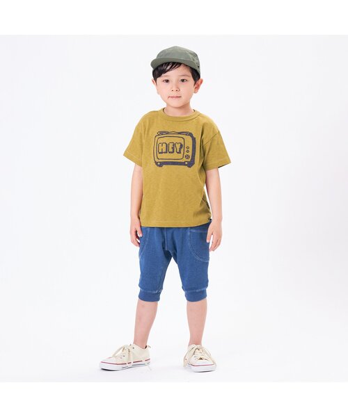 F.O.KIDS(エフオーキッズ)の「BIGロゴ刺繍Tシャツ(Tシャツ/カットソー・キッズ・マスタード/グレー/ネイビー/キナリ・110/90/120/140/130/80/100/95)」の9枚目の写真