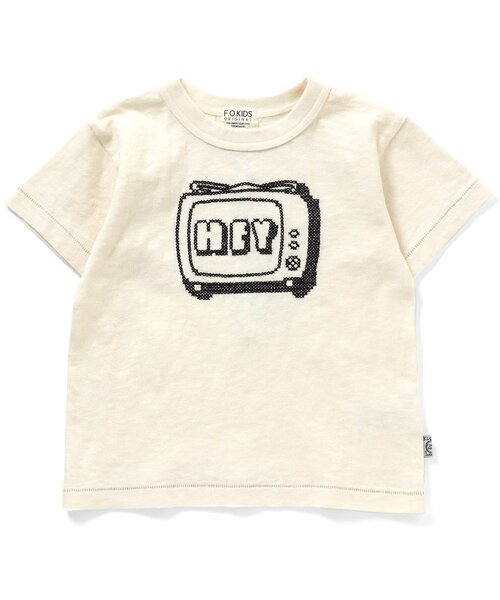 F.O.KIDS(エフオーキッズ)の「BIGロゴ刺繍Tシャツ(Tシャツ/カットソー・キッズ・マスタード/グレー/ネイビー/キナリ・110/90/120/140/130/80/100/95)」の11枚目の写真