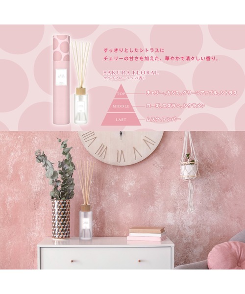 AQUA SAVON（アクアシャボン）の「AQUA SAVON Sakura アクアシャボン サクラフローラルの香り 190ｍL ディフューザー（ルームフレグランス/お香・レディース・その他・FREE）」の2枚目の写真
