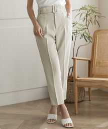 Julia Boutique | バックルベルト付きテーパードパンツ/22006(その他パンツ)