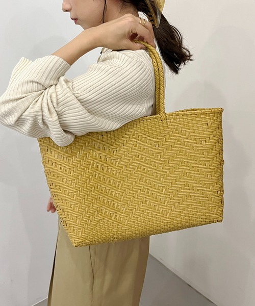 CAPRICIEUX LE'MAGE（カプリシューレマージュ）の「〈WEB限定カラー/グリーン〉メルカドウーブンバッグ（トートバッグ・レディース・イエロー/グリーン/アイボリー・FREE）」の10枚目の写真