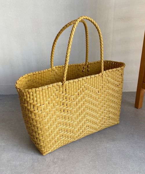 CAPRICIEUX LE'MAGE（カプリシューレマージュ）の「〈WEB限定カラー/グリーン〉メルカドウーブンバッグ（トートバッグ・レディース・イエロー/グリーン/アイボリー・FREE）」の13枚目の写真