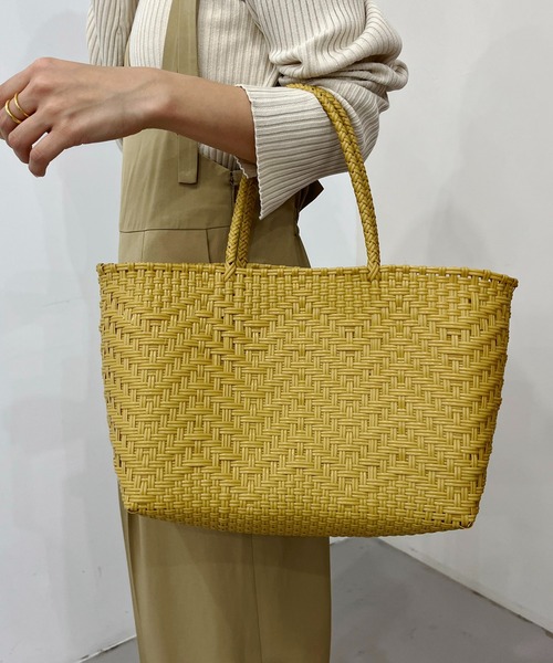 CAPRICIEUX LE'MAGE（カプリシューレマージュ）の「〈WEB限定カラー/グリーン〉メルカドウーブンバッグ（トートバッグ・レディース・イエロー/グリーン/アイボリー・FREE）」の14枚目の写真