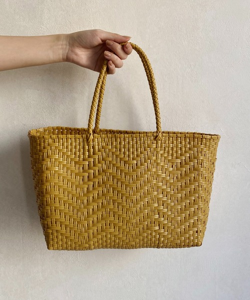 CAPRICIEUX LE'MAGE（カプリシューレマージュ）の「〈WEB限定カラー/グリーン〉メルカドウーブンバッグ（トートバッグ・レディース・イエロー/グリーン/アイボリー・FREE）」の22枚目の写真