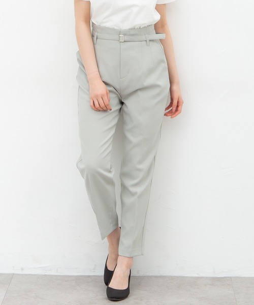 Honeys（ハニーズ）の「テーパードパンツ（スラックス・レディース・ブラック/ネイビー/アイボリー/グリーン系その他/ライトベージュ/ダークベージュ・S/M/L/LL）」の5枚目の写真