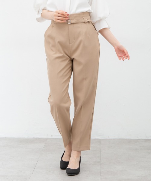 バスマニア　テーパードパンツ　ベージュ Honeys（ハニーズ）の「テーパードパンツ（スラックス）」 - WEAR