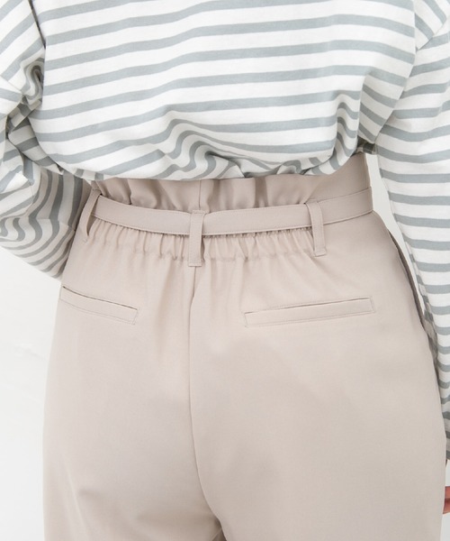 Honeys（ハニーズ）の「テーパードパンツ（スラックス・レディース・ブラック/ネイビー/アイボリー/グリーン系その他/ライトベージュ/ダークベージュ・S/M/L/LL）」の14枚目の写真