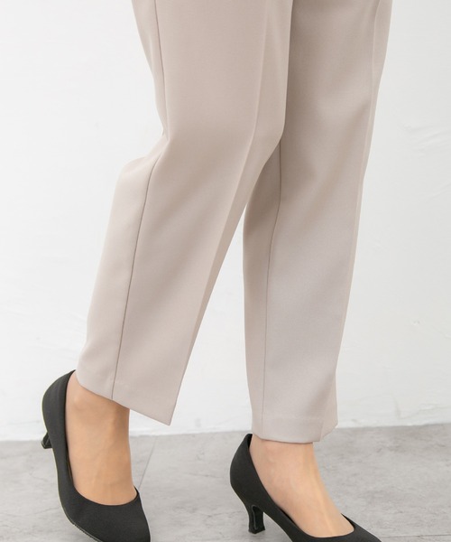 Honeys（ハニーズ）の「テーパードパンツ（スラックス・レディース・ブラック/ネイビー/アイボリー/グリーン系その他/ライトベージュ/ダークベージュ・S/M/L/LL）」の19枚目の写真