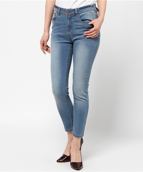 WEGO（ウィゴー）の「WEGO/フィラメントスキニーパンツ（デニムパンツ・レディース・インディゴブルー/ネイビー/ライトインディゴブルー・MEDIUM/LARGE）」の21枚目の写真