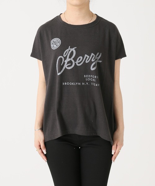 RIDING HIGH（ライディングハイ）の「別注【RIDING HIGH/ライディングハイ】ラフィ天竺Tシャツ（Tシャツ/カットソー・レディース・ホワイト/ライトブルー/ブラック/ベージュ/オレンジ・FREE）」の18枚目の写真