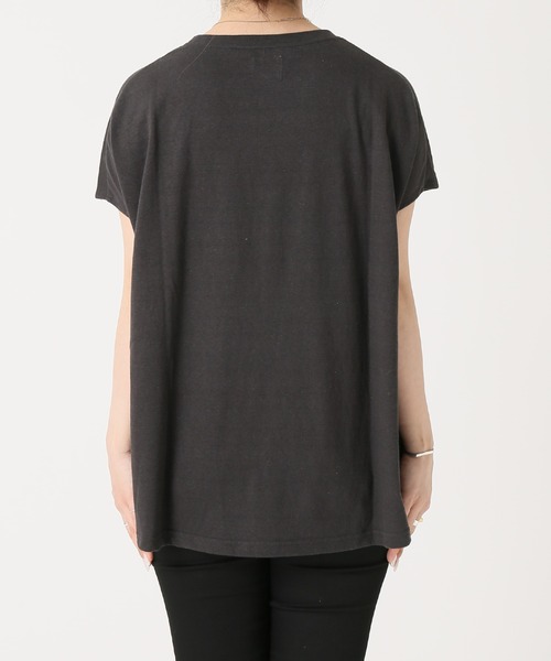 RIDING HIGH（ライディングハイ）の「別注【RIDING HIGH/ライディングハイ】ラフィ天竺Tシャツ（Tシャツ/カットソー・レディース・ホワイト/ライトブルー/ブラック/ベージュ/オレンジ・FREE）」の20枚目の写真