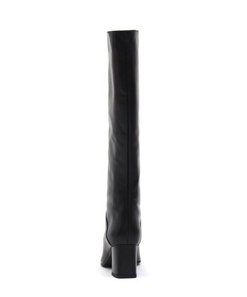 FABIO RUSCONI（ファビオルスコーニ）の「FABIO RUSCONI / square toe long boots(スクエアトゥロングレザーブーツ)（ブーツ・レディース・ブラック/グレー・37/36）」の4枚目の写真