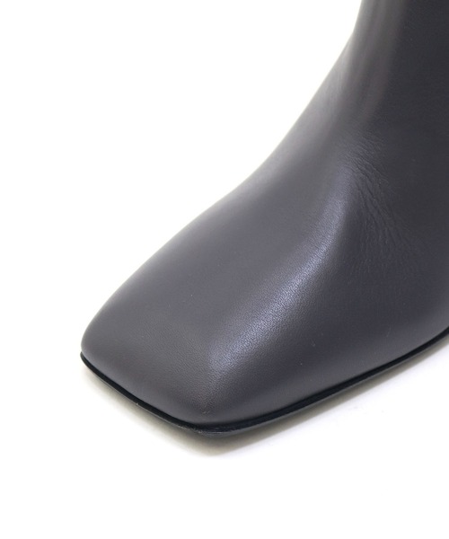 FABIO RUSCONI（ファビオルスコーニ）の「FABIO RUSCONI / square toe long boots(スクエアトゥロングレザーブーツ)（ブーツ・レディース・ブラック/グレー・37/36）」の12枚目の写真