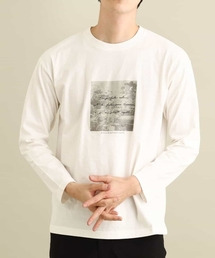 a.v.v | スクエアプリントセミワイドシルエットカットソー(Tシャツ/カットソー)