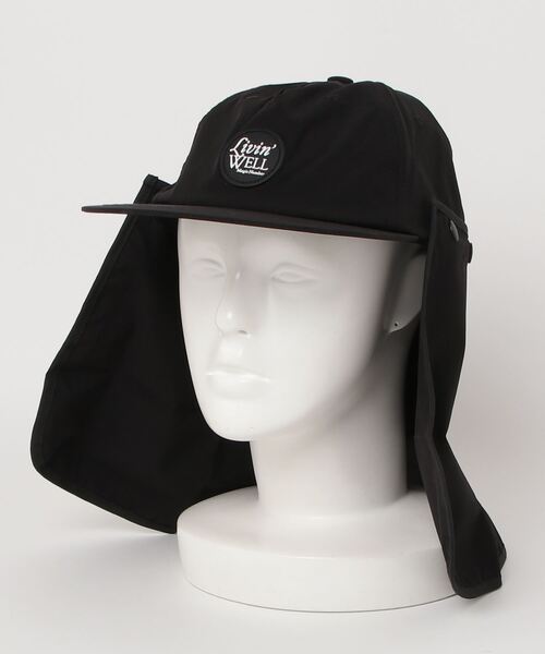 MAGIC NUMBER（マジック ナンバー）の「【MAGIC NUMBER】LIVIN' WELL STRETCH SUNSHADE CAP（キャップ・メンズ・ブラック・FREE）」の2枚目の写真