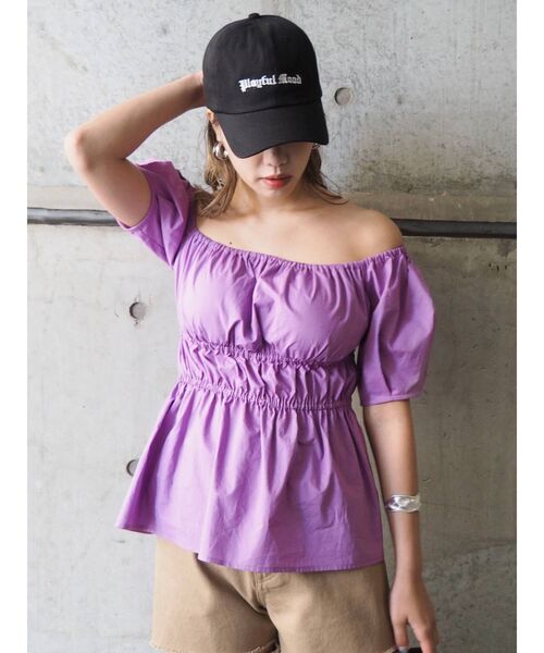 EVRIS(エヴリス)の「PLAYFUL MOOD CAP(キャップ・レディース・ホワイト/カーキ/ブラック・FREE)」の8枚目の写真