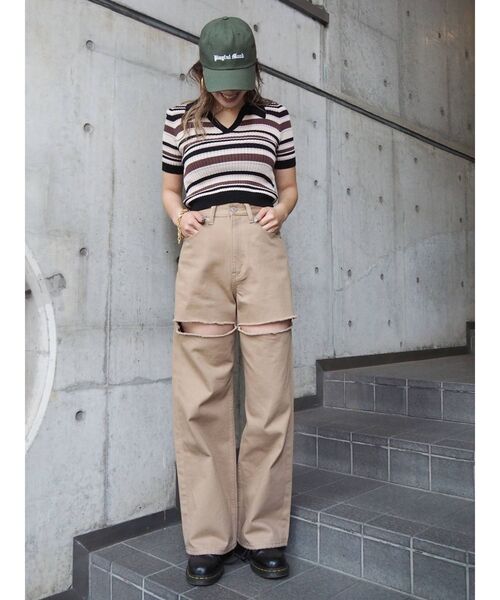 EVRIS(エヴリス)の「PLAYFUL MOOD CAP(キャップ・レディース・ホワイト/カーキ/ブラック・FREE)」の17枚目の写真