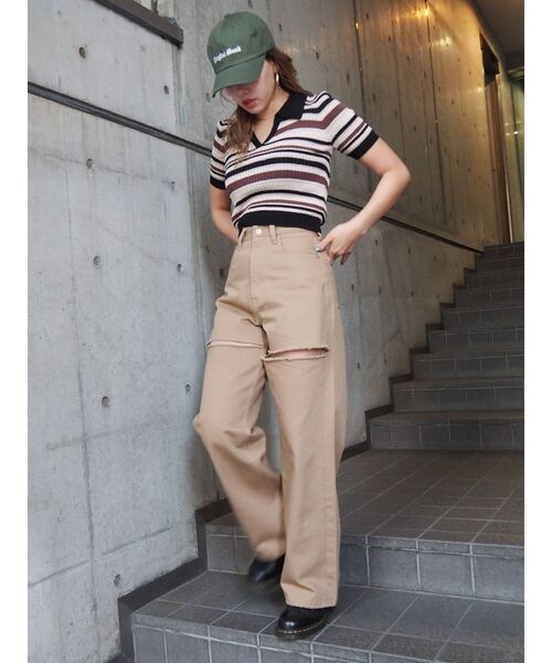 EVRIS(エヴリス)の「PLAYFUL MOOD CAP(キャップ・レディース・ホワイト/カーキ/ブラック・FREE)」の18枚目の写真