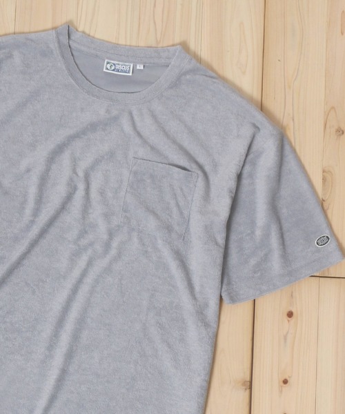 DISCUS ATHLETIC(ディスカス アスレチック)の「DISCUS/ディスカス パイル ワンポイント刺繍 無地半袖Tシャツ(Tシャツ/カットソー・メンズ・ブルー/ブラック/ホワイト/グレー/ネイビー/グリーン・M/XL/L)」の3枚目の写真
