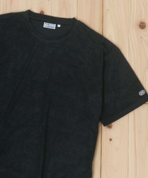 DISCUS/ディスカス パイル ワンポイント刺繍 無地半袖Tシャツ