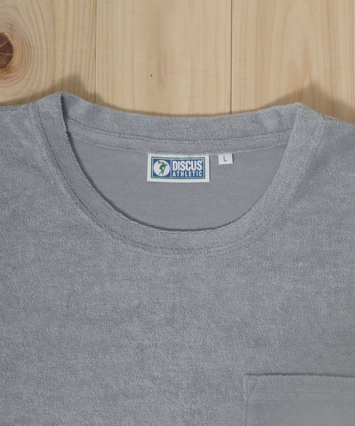 DISCUS ATHLETIC(ディスカス アスレチック)の「DISCUS/ディスカス パイル ワンポイント刺繍 無地半袖Tシャツ(Tシャツ/カットソー・メンズ・ブルー/ブラック/ホワイト/グレー/ネイビー/グリーン・M/XL/L)」の15枚目の写真