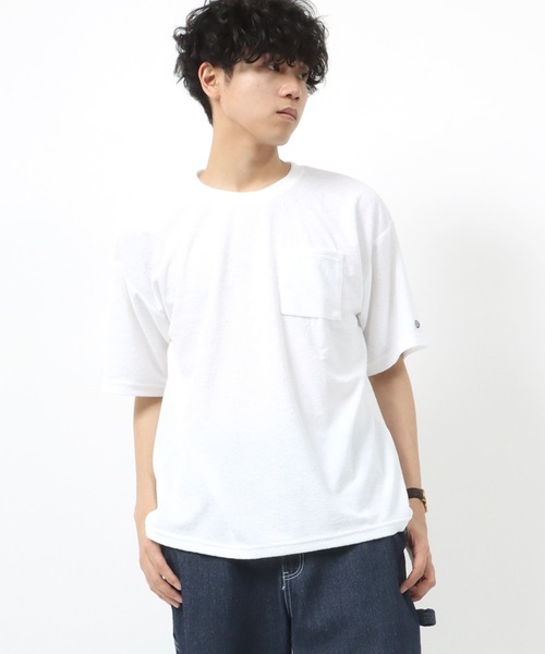 DISCUS ATHLETIC(ディスカス アスレチック)の「DISCUS/ディスカス パイル ワンポイント刺繍 無地半袖Tシャツ(Tシャツ/カットソー・メンズ・ブルー/ブラック/ホワイト/グレー/ネイビー/グリーン・M/XL/L)」の7枚目の写真