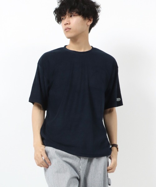 DISCUS ATHLETIC(ディスカス アスレチック)の「DISCUS/ディスカス パイル ワンポイント刺繍 無地半袖Tシャツ(Tシャツ/カットソー・メンズ・ブルー/ブラック/ホワイト/グレー/ネイビー/グリーン・M/XL/L)」の11枚目の写真