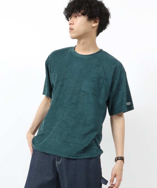 DISCUS ATHLETIC(ディスカス アスレチック)の「DISCUS/ディスカス パイル ワンポイント刺繍 無地半袖Tシャツ(Tシャツ/カットソー・メンズ・ブルー/ブラック/ホワイト/グレー/ネイビー/グリーン・M/XL/L)」の10枚目の写真