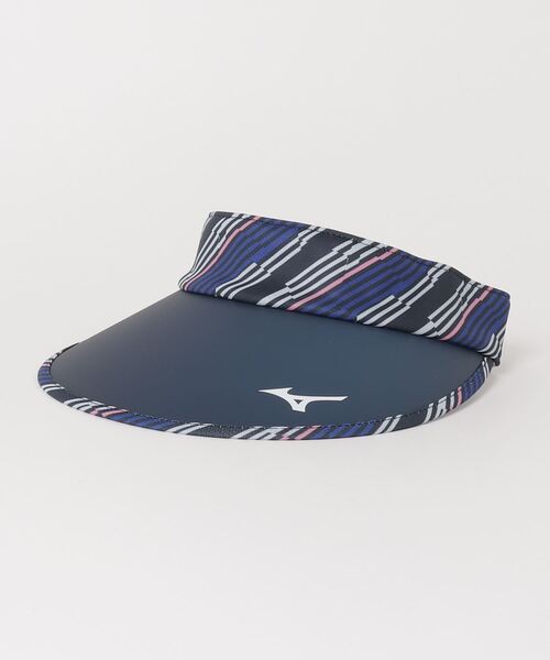 MIZUNO GOLF（ミズノゴルフ）の「［ウィメンズ］ＵＶデジタルホリゾンバイザー（サンバイザー・レディース・ネイビー/ターコイズブルー/ホワイト・FREE）」の10枚目の写真