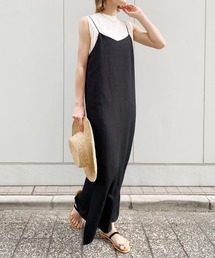 SHENERY | ビスコース/リネン タイトマキシキャミドレス(ワンピース)