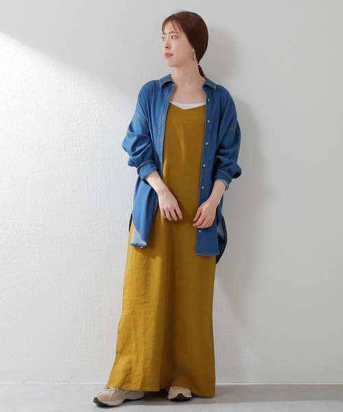 SHENERY（シーナリー）の「ビスコース/リネン タイトマキシ