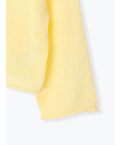 ehka sopo（エヘカソポ）の「テープヤーンリボン開きカーディガン（カーディガン/ボレロ・レディース・イエロー/モカ/キナリ・ﾌﾘ-）」の16枚目の写真