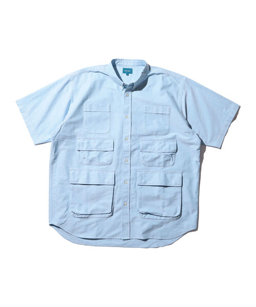BEAMS（ビームス）の「BEAMS / 3段ポケット ルーズシルエット シャツ（シャツ/ブラウス・メンズ・ネイビー/サックスブルー・S/M/L/XL）」の12枚目の写真