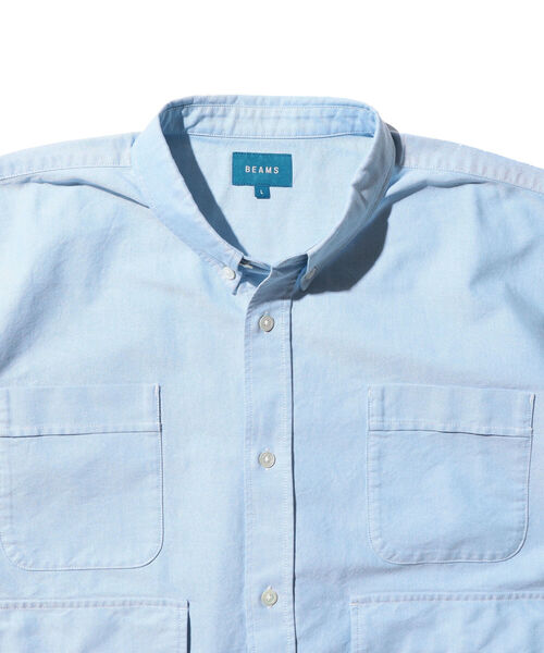 BEAMS（ビームス）の「BEAMS / 3段ポケット ルーズシルエット シャツ（シャツ/ブラウス・メンズ・ネイビー/サックスブルー・S/M/L/XL）」の13枚目の写真