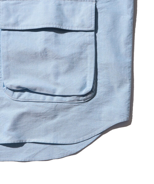 BEAMS（ビームス）の「BEAMS / 3段ポケット ルーズシルエット シャツ（シャツ/ブラウス・メンズ・ネイビー/サックスブルー・S/M/L/XL）」の16枚目の写真