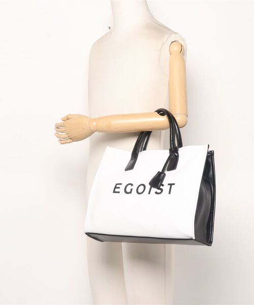 EGOIST(エゴイスト)の「BIGロゴトートバッグ(トートバッグ・レディース・ホワイト/ブルー・FREE)」の17枚目の写真