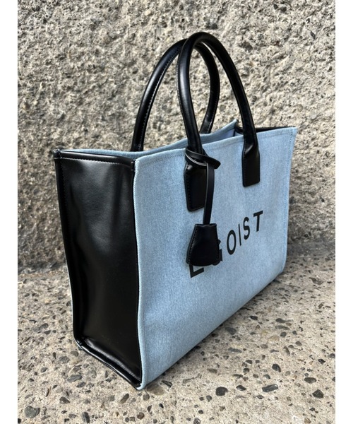 EGOIST(エゴイスト)の「BIGロゴトートバッグ(トートバッグ・レディース・ホワイト/ブルー・FREE)」の5枚目の写真