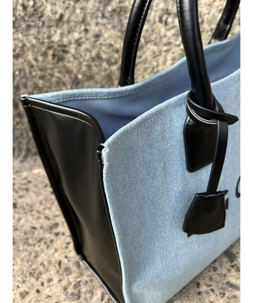 EGOIST(エゴイスト)の「BIGロゴトートバッグ(トートバッグ・レディース・ホワイト/ブルー・FREE)」の6枚目の写真