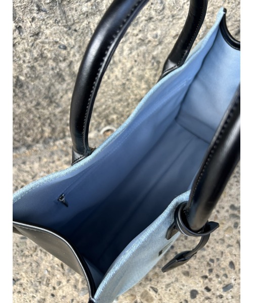 EGOIST(エゴイスト)の「BIGロゴトートバッグ(トートバッグ・レディース・ホワイト/ブルー・FREE)」の7枚目の写真