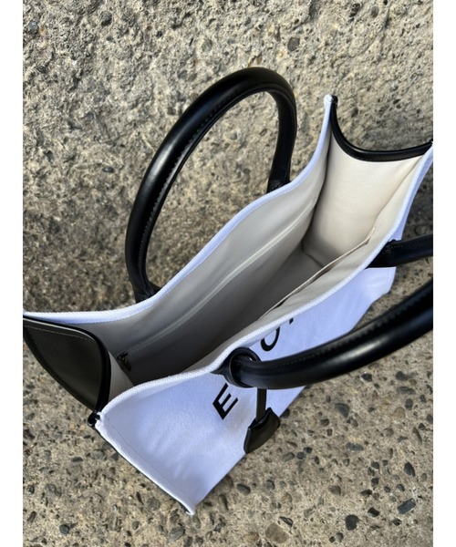 EGOIST(エゴイスト)の「BIGロゴトートバッグ(トートバッグ・レディース・ホワイト/ブルー・FREE)」の11枚目の写真