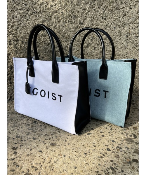 EGOIST(エゴイスト)の「BIGロゴトートバッグ(トートバッグ・レディース・ホワイト/ブルー・FREE)」の15枚目の写真
